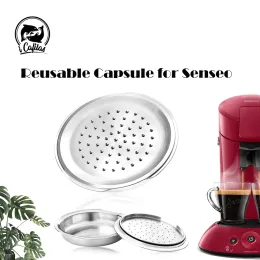 Set Icafilas koffiecapsule voor Senseo Hine roestvrijstalen navulbare koffiefilterpod keukengereedschap