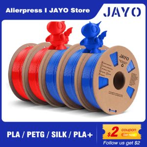 Establecer Jayo PLA/PETG/Silk/PLA+/Wood/Rainbow/ABS/TPU 3D Filamento de impresora 1.75 mm 5 Roll 3D Impresión para la impresora 3D 3D Pen
