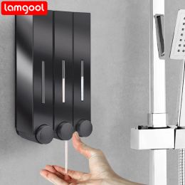 Zet lamgool 420 ml zeep dispenser muur gemonteerd handgeschakelde douche soap dispenser douchegel muur wasmiddel dispenser voor badkamer hotel