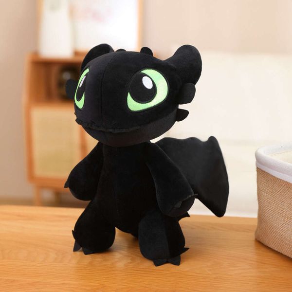 Réglez la fureur nocturne légère comment entraîner votre jouet en peluche d'animaux en peluche de poupée dragon pour les enfants