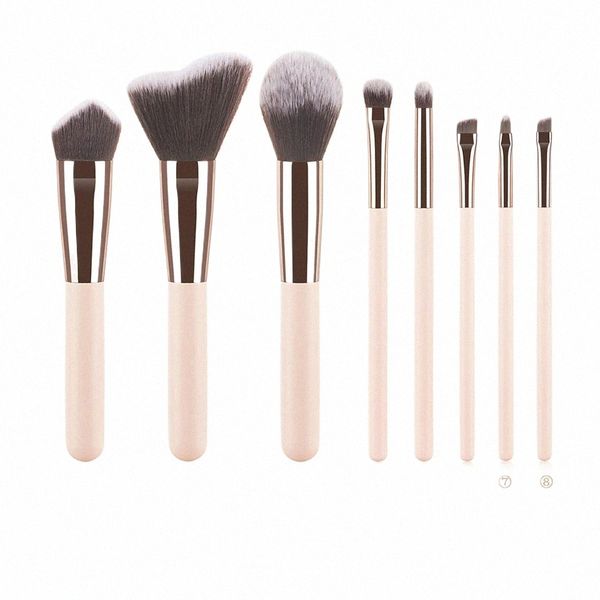 /set Pinceaux de maquillage Set pour cosmétique Foundationati poudre Blush fard à paupières Kabuki mélange bonne qualité maquillage brosse cosmétiques e8j8 #