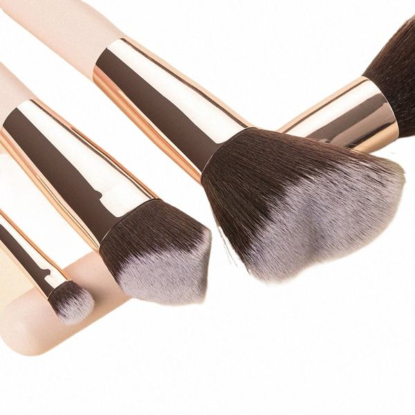 /set Pinceaux de maquillage Set pour cosmétique Foundationati poudre Blush fard à paupières Kabuki mélange bonne qualité maquillage brosse cosmétiques u3Fa #