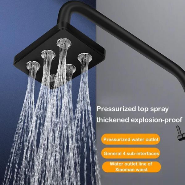 Set Minisurron Presurizado Cabeza de ducha Agua Agua de ducha Accesorios de baño Baño Baño de baño Unidad de ducha