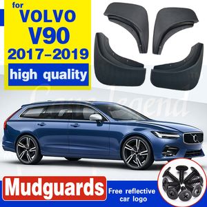 Set Molded Car Mud Flaps For Volvo V90 2018 Mudflaps Splash Guards Mud Flap Mudguards Fender Front Rear 2017-2019 Accessories