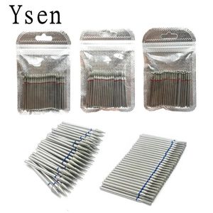 Set nagelmanicureset 50 stks/set boorset voor nagels Cutter Dental Diamond Slijppolish Burs Dental Lab Polijstmachine 2,35 mm Schacht N