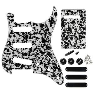 Ensemble de 11 trous SSS Pickguard plaque arrière de guitare couvercles de ramassage fermés embouts de commutateur pièces de guitare