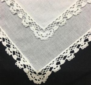 Ensemble de 12 mouchoirs de mode pour dames, mouchoirs en dentelle de coton doux blanc, Hankies de mariée Vintage pour mère de la mariée 12x12298058392