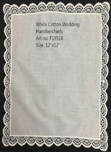 Set van 12 mode bruiloft Bridal Handkerchief Wit 100 katoen hankies met geborduurde vintage kanten randen dames hanky 12 x245y6663289