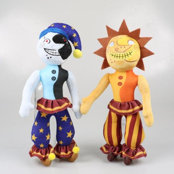 Conjunto de 2 piezas FNAF Sundrop Moondrop Plush Toy Cartoon Relleno Soft Doll Kids Regalos 12quot30cm6097258