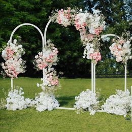 Set van 3 Metal Wedding Arch Ballon Backdrop Stand voor Bridal Garden Yard Indoor Outdoor Party Decoration 240508