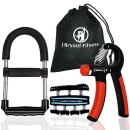 Set van 3 Multifunctionele Handgreep Polsversterkers Onderarmgreep Workout Kit Verstelbare Handgrijper Exerciser Fitnessapparatuur301j