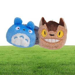 Conjunto de 6 uds mi vecino Totoro Mini juguetes colgantes de felpa Totoro gato autobús Kurosuke frijoles rellenos Plush4315138