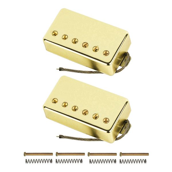 Ensemble de micros pour guitare électrique Alnico 5 Humbucker Pickup Neck Bridge pour accessoires de guitare LP Golden