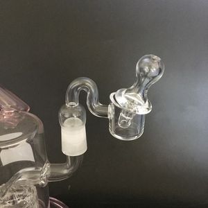 Ensemble de tige chaude de quartz de narguilé en verre avec bouchon d'eau en carbone connecteur femelle et mâle de 14 mm pour tube de pistolet de pulvérisation plate-forme de forage de puits d'huile