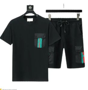 Set pantaloncini e maglietta da uomo abbigliamento sportivo estivo da uomo pantaloncini da uomo abbigliamento sportivo da spiaggia manica corta asia taglia