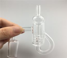 Set Quartz Diamond Loop Banger Nail Oil Noeud Recycler Quartz Banger Nail Cap Dabber Insert Bowl 10mm 14mm 18mm Mâle Femelle Degré 97551805