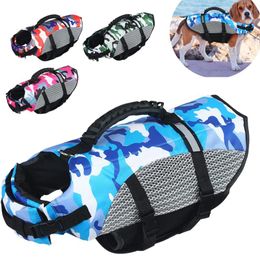 Ensemble gilet de sauvetage réfléchissant pour chien Ripstop bouledogue français gilet d'eau pour animaux de compagnie maillots de bain chiens flotteurs avec flottabilité d'urgence