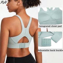 set Naadloze Sportbeha Top uit één stuk Vrouwen Aanpassingsknop Yoga Fitness Bh's Comfortabel Strak Push Up Sportvest Sexy Ondergoed