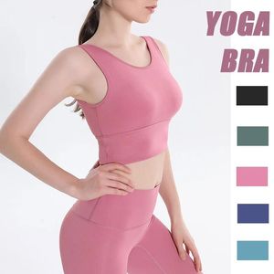 set Naadloze sportbeha voor dames Fitness Gym Hardloopondergoed Schokbestendige bh Grote maat cropped top Ademende wicking yoga-bh