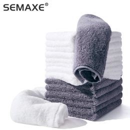 Coloque toallas de mano Semaxe, toallas faciales de cocina y baño, toallas de algodón 100%, juego de toallas de cara blanda premium, 12 juegos
