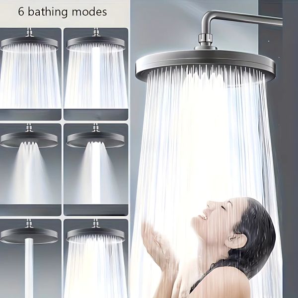 Establecer Cabezal de ducha de ducha superior ajustable SEXSpeed Cabezal de ducha de alta presión Ducha de ducha Juez de ducha Accesorios de baño