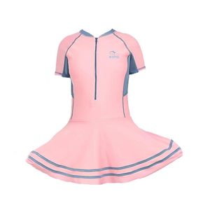 set Traje de baño para niñas adolescentes Traje de baño para niños con falda para nadar Trajes de baño de talla grande para niños UV Zwemkleding Meisje