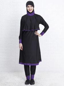 Set Badmode Vrouwen Islamitische Moslim Zwemkleding Met Capuchon 2 Delig Pak Hijab Badpak Bescheiden Zwemmen Surfkleding Sport Maillot De Bain Islamique