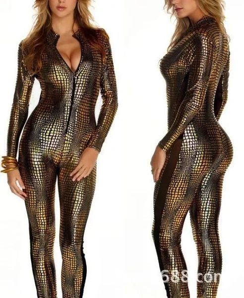 Set SXL Hot sexy lencería lidera de látex PVC Jumpsit zentai