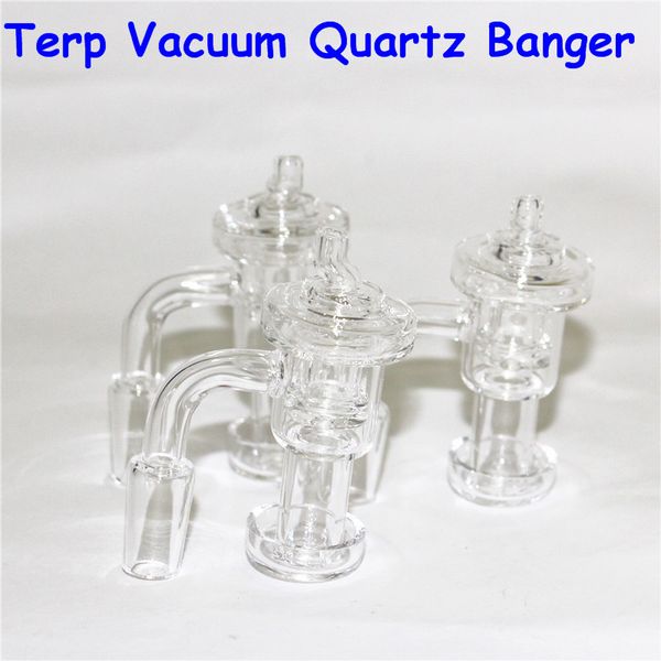 Fumer Set Terp Vide Quartz Bangers Carb Cap Slurper Banger Domeless Nail Pour Verre Bongs 10mm 14mm 18mm