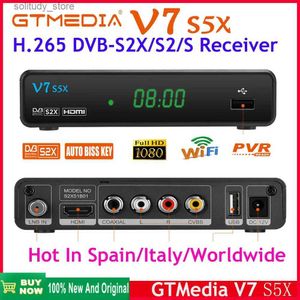 Décodeur 2023 GTMEDIA V7S5X HD H.265 DVB-S/S2/S2X récepteur Satellite complet 1080P DVB-S2 HD décodeur PK GTMEDIA V7S HD V7S2X Q240330