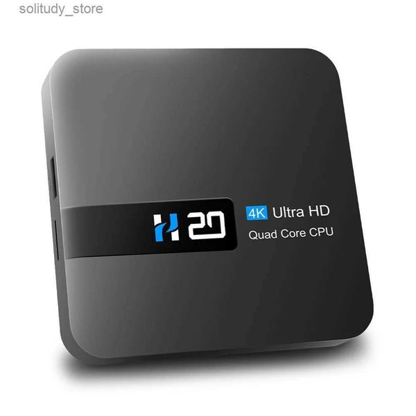 Set Top Box 4K Reproductor multimedia de alta definición Asistente de voz Caja de TV inteligente adecuada para Android 10.0 Reproductor 3D Sonido envolvente Hogar Q240331