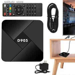 Décodeur 4K lecteur multimédia intelligent TV Box D905 124GB ROM Top Box Quad Core 124Wifi lecteur réseau jeu vidéo Smart TV Box Q240330