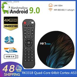 Décodeur Android 11 HK1 MAX Smart TV Box 4G 32G 64G Quad Core 2.4G/5G Wifi BT4.0 décodeur lecteur multimédia 2G 16G TV Box 4K Q240330