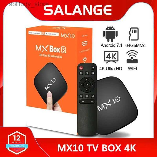 Set Top Box Android 7.1 TV 2.4G WiFi Allwinner PK3228 8gb Rom Youtube Media Player MX10 4k Set-top Smart UE EE. UU. Reino Unido Q240402