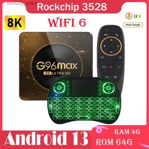 Set Top Box BLKJ G96 MAX Android 13 Smart TV Amlogic RK3528 2.4G 5G 4GB 64GB BT5.0 WiFi6 4K 8K AV1 VIDEO MEDIA PLATY TVBOX SET-TOP Box Q240402