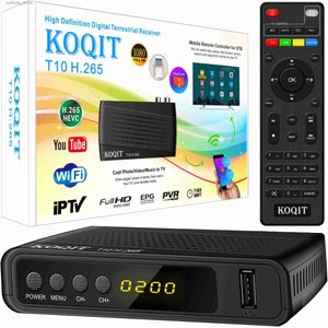 Décodeur numérique européen 10 bits Tuner Dvb T2 Dvbt2 Hewc H265 Rod Télécommande universelle Dvb C Dvbt2 Antenne gratuite Décodeur TV numérique Q240330