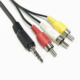 Cabezal de extensión de la caja establecida, 1 minuto, 3 cable AV, 1 minuto, 3 cable de audio, cable de cabeza de loto de 3.5 mm a tres, 3 metros