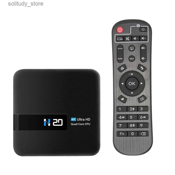 Set Top Box H20 Smart TV RK3228A 32 bits Quad Core CPU de frecuencia ultraalta Reproductor multimedia doméstico Mali-400MP2 GPU Digital Q240402