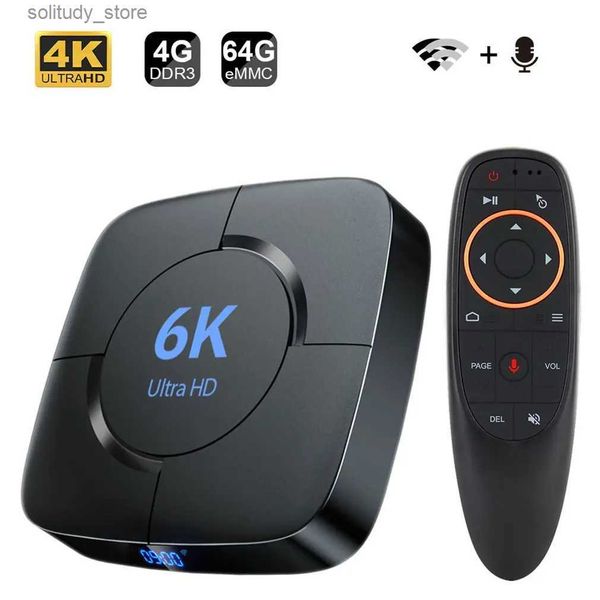 Set Top Box H616 Transspeed Android 10.0 TV Box Asistente de voz 6K 3D WiFi 2.4G 5.8G 4GB RAM 32G 64G Reproductor multimedia Muy rápido Box Top Set Q240330