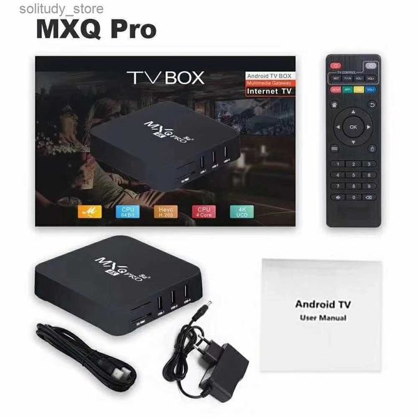 Décodeur MXQpro RK3228A 64GB/16GB/8GB Android Smart TV 4K lecteur multimédia Home cinéma télécommande Q240402
