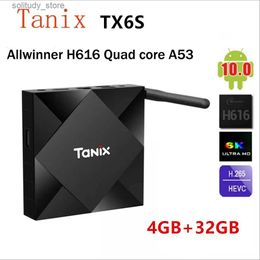 Set Top Box Tanix TX6S Android 10.0 TV box 4G32G Allwinner H616 chip 2.4 5.8G dual WiFi Bluetooth 8K high-definition intelligente set-top box 4G64G Q240330