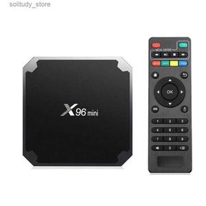 Décodeur Le nouveau boîtier Smart TV X96 mini est adapté pour Android 7.1 1G 8 Go 2G 16 Go quad core 2,4 GHz WiFi lecteur multimédia X96 mini Amlogic S905W décodeur IP Q240330