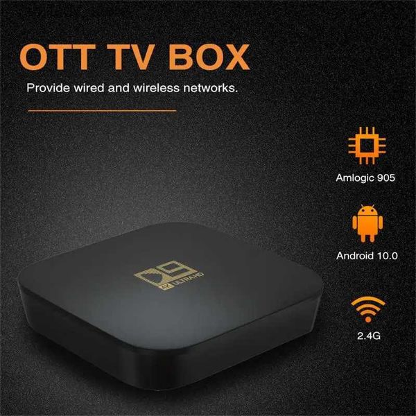 Set Top Box TV Box 4K Ultra HD Android 10.0 5G WIFI 905 Core HDR 8GB Video TV Receptor Inteligente 2.4G Video Media Player Home Theatre TV Q240330