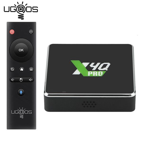 Décodeur UGOOS X4Q PRO TV 4GB 32GB PLUS Amlogic S905X4 Android 11 Smart BT4 0 1000M CUBE 4K Media Player 230517