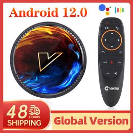Décodeur VONTAR H1 Android 12 Smart TV Box Allwinner H618 Support 8K 4K BT5.0 Wifi6 Google Voice Media Player Décodeur 2 Go 16 Go 32 Go 230831