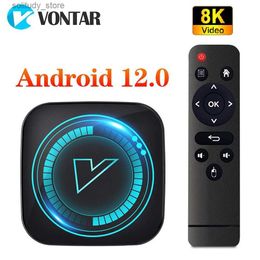 Set Top Box VONTAR TV box Android 12 AllWinner H618 quad core Cortex A53 ondersteunt 8K video 4K BT Wifi Google voice mediaspeler settopbox Q240330