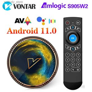 Décodeur VONTAR X2 4GB 32GB 64GB Smart TV Box Android 11 Amlogic S905W2 2GB 16GB prend en charge 4K 60f AV1 2.4 5G WiFi BT4.0 lecteur multimédia Q240330