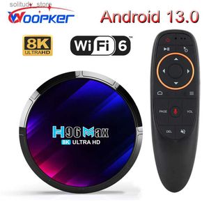 Décodeur Woopker Android 13 TV Box H96 MAX RK3528 Rockchip 3528 Quad Core 8K lecteur multimédia Wifi6 BT5.0 4 Go Google Voice Set Top Box Q240330