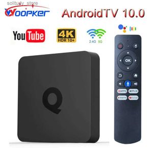 Set Top Box Woopker ATV Q1 Smart TV Android 10 Allwinner H313 2 Go 16 Go prend en charge Google Voice Dual 2G 8G WiFi BT 4K Q240402