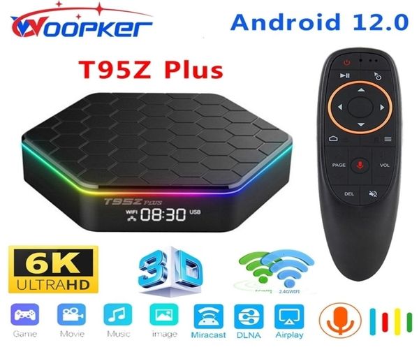 Décodeur Woopker T95Z PLUS Smart TV Android 12 4G 64GB Allwinner H618 double WiFi 1080P BT 6K lecteur multimédia 2211097043976